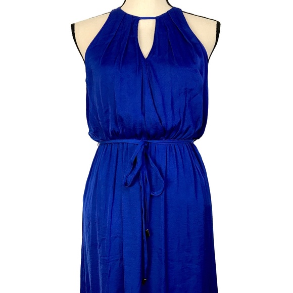 Jennifer Lopez Dresses & Skirts - Jennifer Lopez Silky Royal Blue Maxi Dress